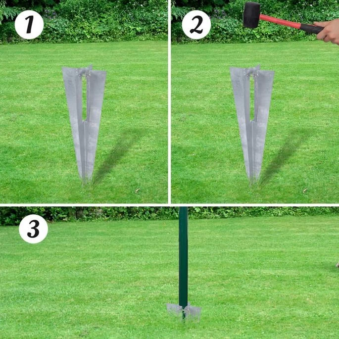 Clôture à Mailles Losangées Et Piquet De Poteau Acier 1,25x25 M – Image 5