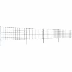 Clôture Avec Poteaux Fer Enduit De Zinc 50 M 100/8/30