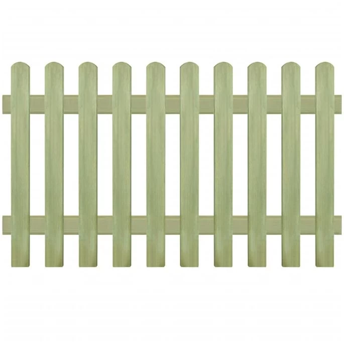 Clôture Bois De Pin Imprégné 170 X 100 Cm 6 / 9 Cm
