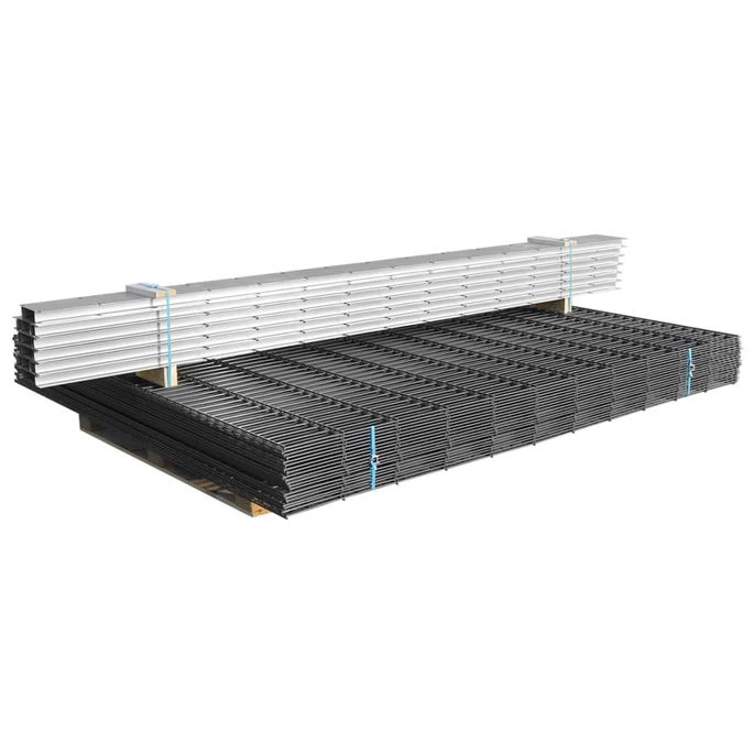 Clôture De Gabion 2D Acier Galvanisé 2,008x0,83m 20m Total Gris – Image 6