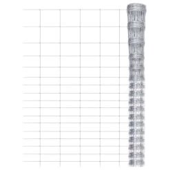 Clôture De Jardin Acier Galvanisé 50x1,25 M Argenté 3