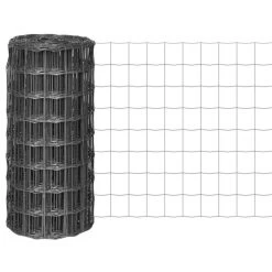 Clôture Euro Acier 25 X 0,8 M Gris 5