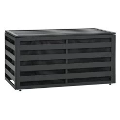 Coffre De Rangement Jardin Métal Anthracite Belie 100 Cm