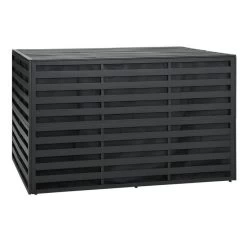 Coffre De Rangement Jardin Métal Anthracite Belie L150xH100 Cm