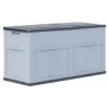 Coffre De Rangement Jardin Plastique Gris Cedar