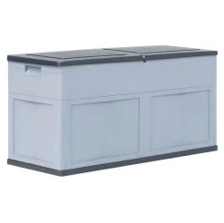 Coffre De Rangement Jardin Plastique Gris Cedar