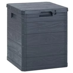 Coffre De Rangement Plastique Anthracite Nited 42 Cm