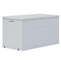 Coffre De Rangement Plastique Gris Clair Nited 120 Cm