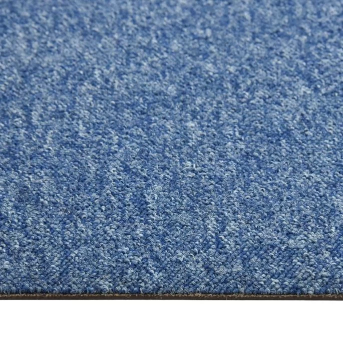 Dalles De Tapis De Sol 20 Pcs 5 M² 50x50 Cm Bleu – Image 5