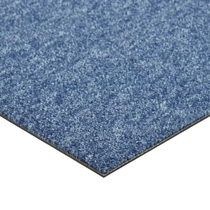 Dalles De Tapis De Sol 20 Pcs 5 M² 50x50 Cm Bleu – Image 6