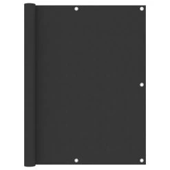 Écran De Balcon Anthracite 120x400 Cm Tissu Oxford