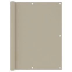 Écran De Balcon Beige 120x400 Cm Tissu Oxford