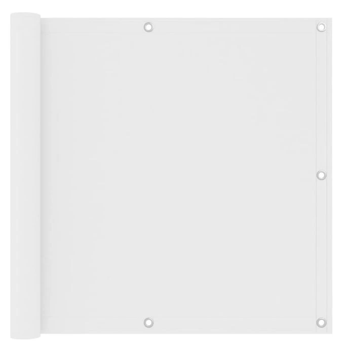 Écran De Balcon Blanc 90x500 Cm Tissu Oxford
