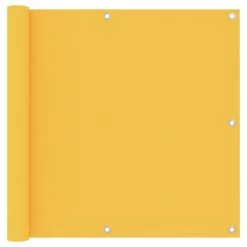 Écran De Balcon Jaune 90x500 Cm Tissu Oxford