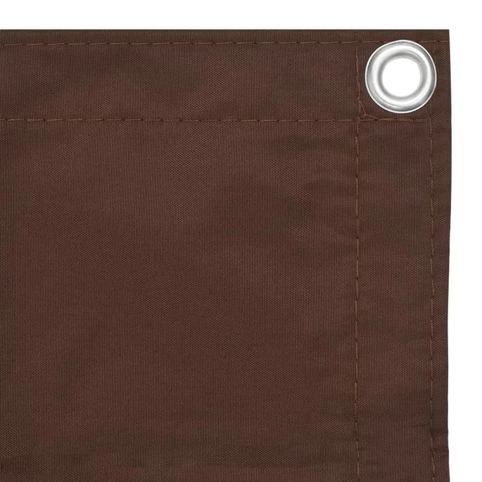 Écran De Balcon Marron 75x400 Cm Tissu Oxford – Image 3
