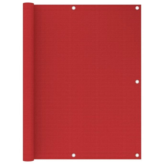 Écran De Balcon Rouge 120x500 Cm PEHD