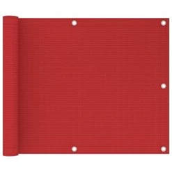 Écran De Balcon Rouge 75x300 Cm PEHD