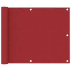 Écran De Balcon Rouge 75x600 Cm Tissu Oxford