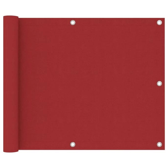 Écran De Balcon Rouge 75x600 Cm Tissu Oxford