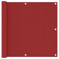 Écran De Balcon Rouge 90x400 Cm Tissu Oxford