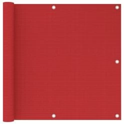 Écran De Balcon Rouge 90x600 Cm PEHD