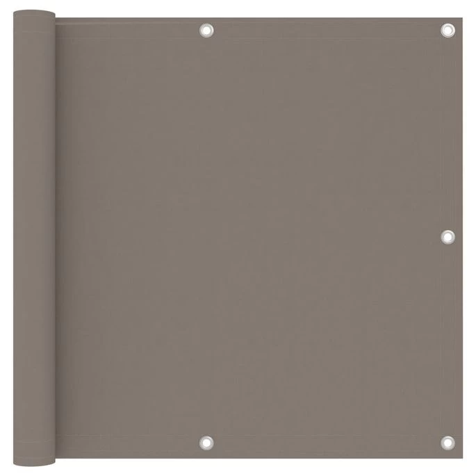 Écran De Balcon Taupe 90x300 Cm Tissu Oxford