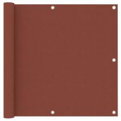Écran De Balcon Terre Cuite 90x500 Cm Tissu Oxford