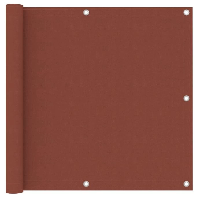 Écran De Balcon Terre Cuite 90x500 Cm Tissu Oxford