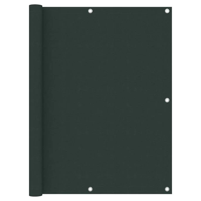 Écran De Balcon Vert Foncé 120x600 Cm Tissu Oxford