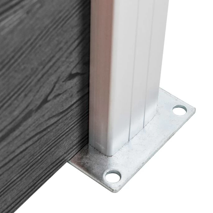 Ensemble De Panneau De Clôture WPC 526x105 Cm Noir – Image 8