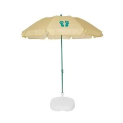 EZPELETA Parasol De Plage Fold - Ø 180 Cm - Tongs Vert Socle Non Inclus