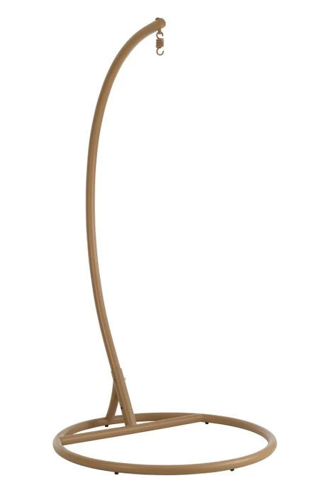 Fauteuil Suspendu Avec Coussins Aluminium Et Roseau Beige Ila – Image 10