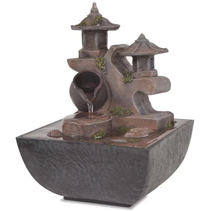 Fontaine D'intérieur Avec Lampe LED Polyrésine 4 – Image 3