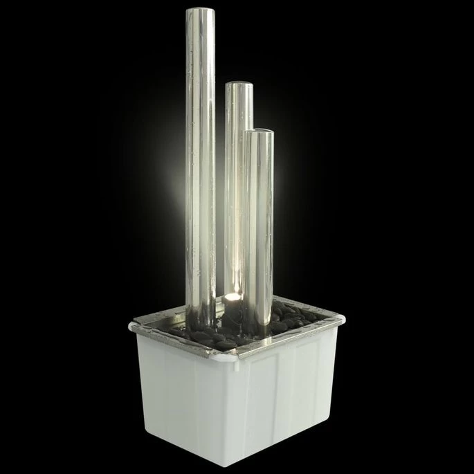 Fontaine De Jardin Argenté 48x34x88 Cm Acier Inoxydable – Image 4