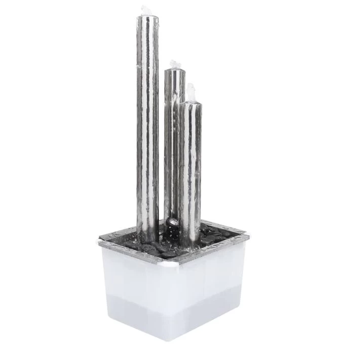 Fontaine De Jardin Argenté 48x34x88 Cm Acier Inoxydable – Image 6