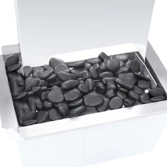 Fontaine De Jardin Avec Pompe Acier Inoxydable 90 Cm Courbé – Image 6