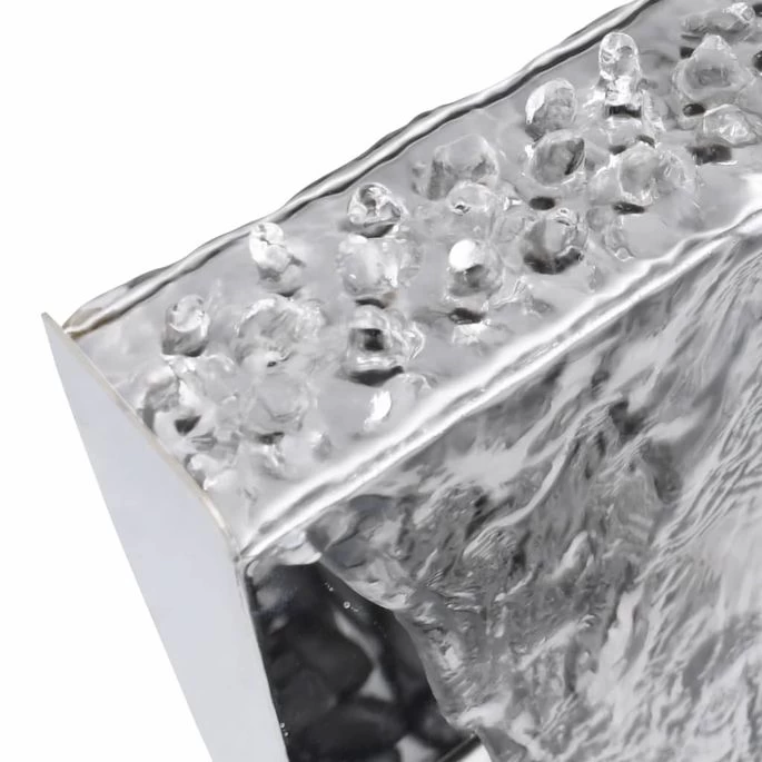 Fontaine De Jardin Avec Pompe Acier Inoxydable 90 Cm Courbé – Image 8