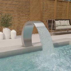 Fontaine De Piscine 22x60x70 Cm Acier Inoxydable 304