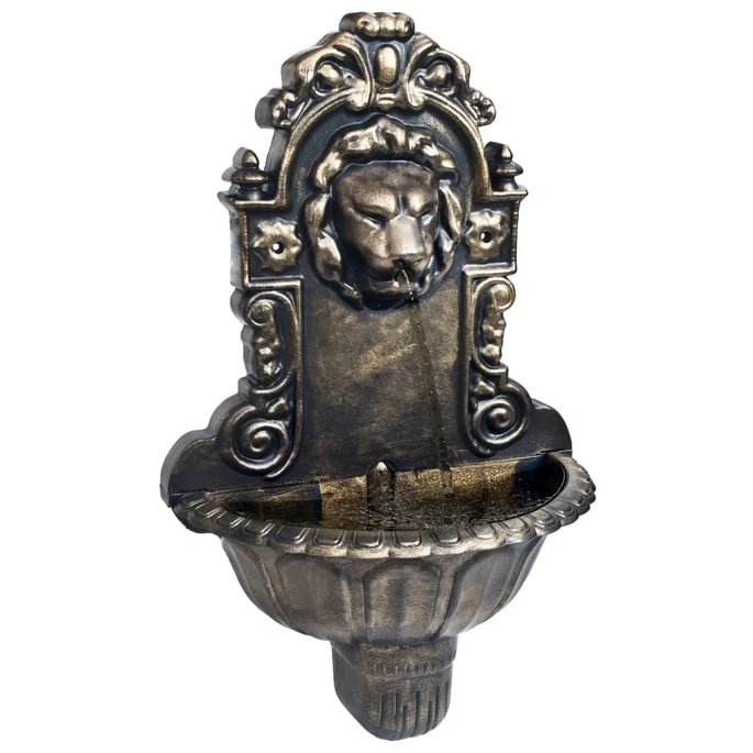 Fontaine Murale Design De Tête De Lion Bronze