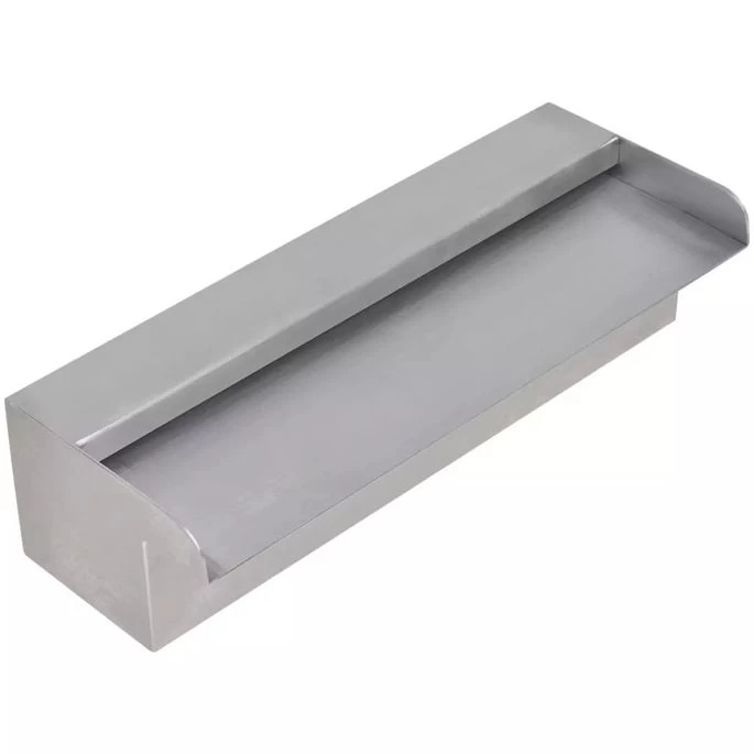 Lame D'eau Rectangulaire 30 Cm Acier Inoxydable Pour Piscine – Image 2