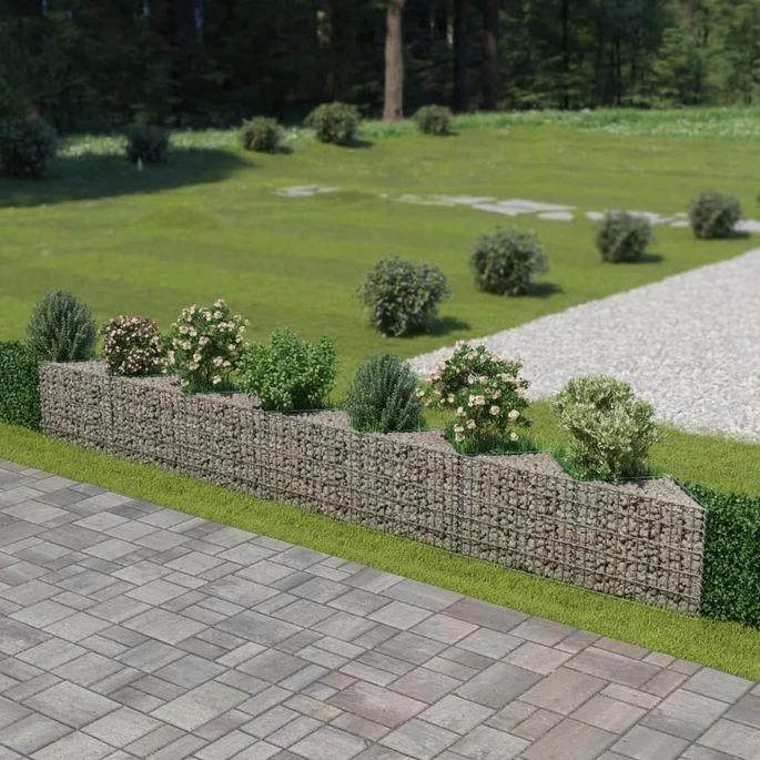 Mur De Gabion Acier Galvanisé 450 X 30 X 50 Cm