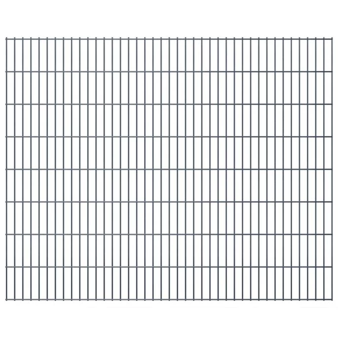 Panneau De Clôture 2D De Jardin + Poteaux 2008x1630mm 2m Gris – Image 9