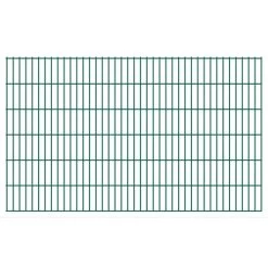 Panneaux De Clôture De Jardin 2D 2,008x1,23 M 24 M Total Vert