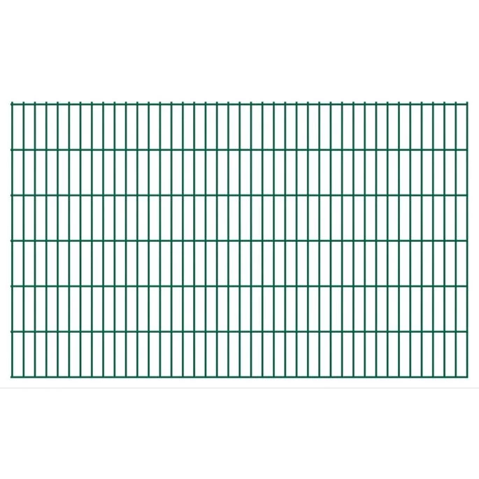 Panneaux De Clôture De Jardin 2D 2,008x1,23 M 24 M Total Vert