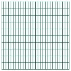 Panneaux De Clôture De Jardin 2D 2,008x2,03 M 14 M Total Vert