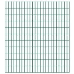 Panneaux De Clôture De Jardin 2D 2,008x2,23 M 4 M Total Vert