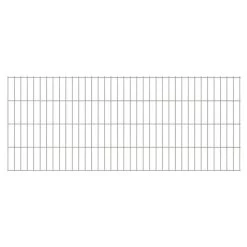 Panneaux De Clôture De Jardin 2D 2008x0,83 M 36 M Total Argenté