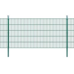 Panneaux Et Poteaux De Clôture 2D Pour Jardin 2008x1030 Mm 36 M