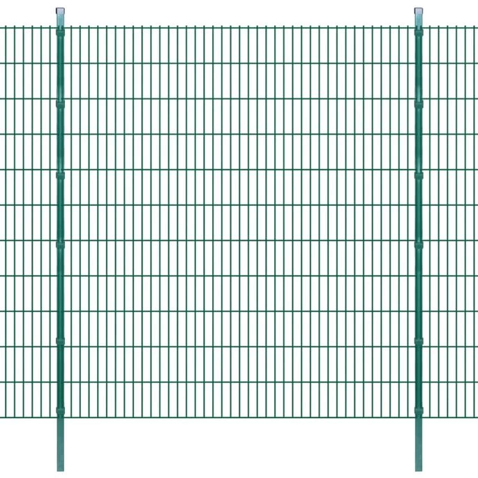 Panneaux Et Poteaux De Clôture 2D Pour Jardin 2008x2230 Mm 50 M