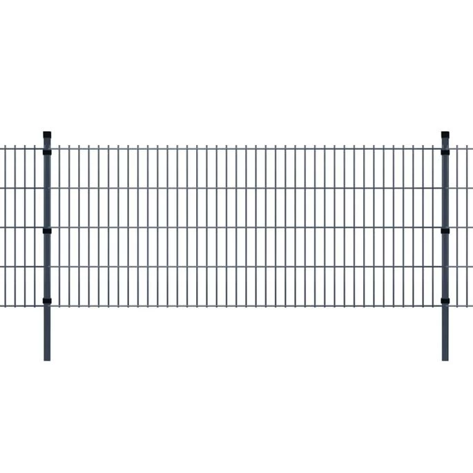 Panneaux Et Poteaux De Clôture 2D Pour Jardin 2008x830 Mm 46 M